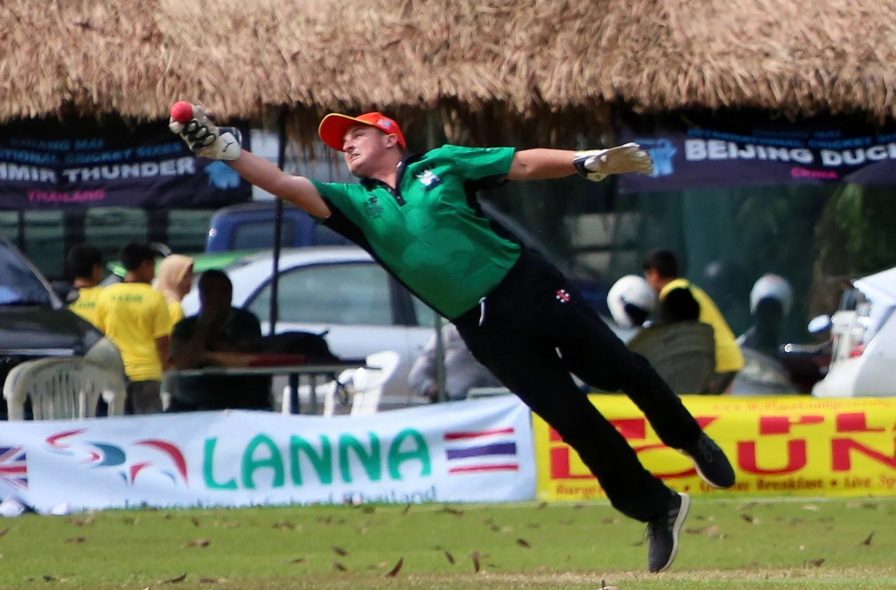 Chiang Mai Sixes cricket action, 2018