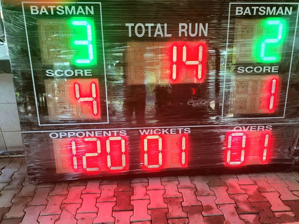 The cricket scoreboard restored at Chiang Mai Gymkhana Club, 2025