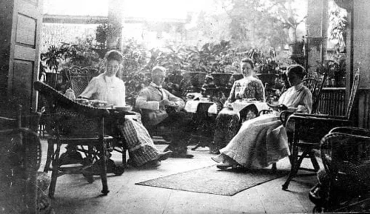 Historical colonial veranda