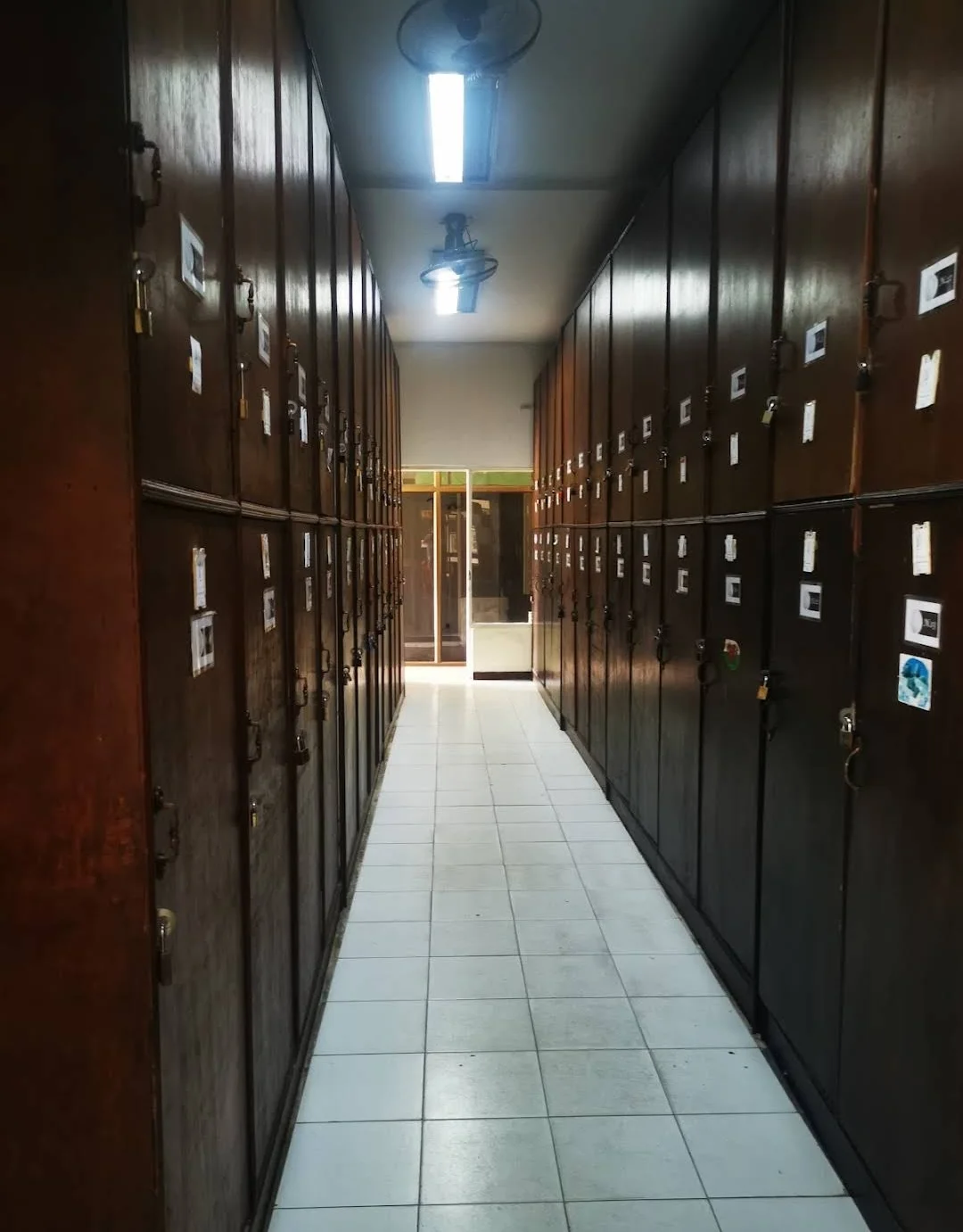 Members locker room corridor at Chiang Mai Gymkhana Club